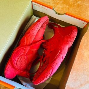 Red Nike shoes